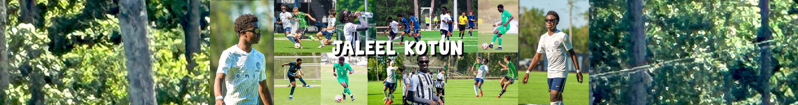 Jaleel Kotun banner - Elite MLS NEXT academy forward and winger
